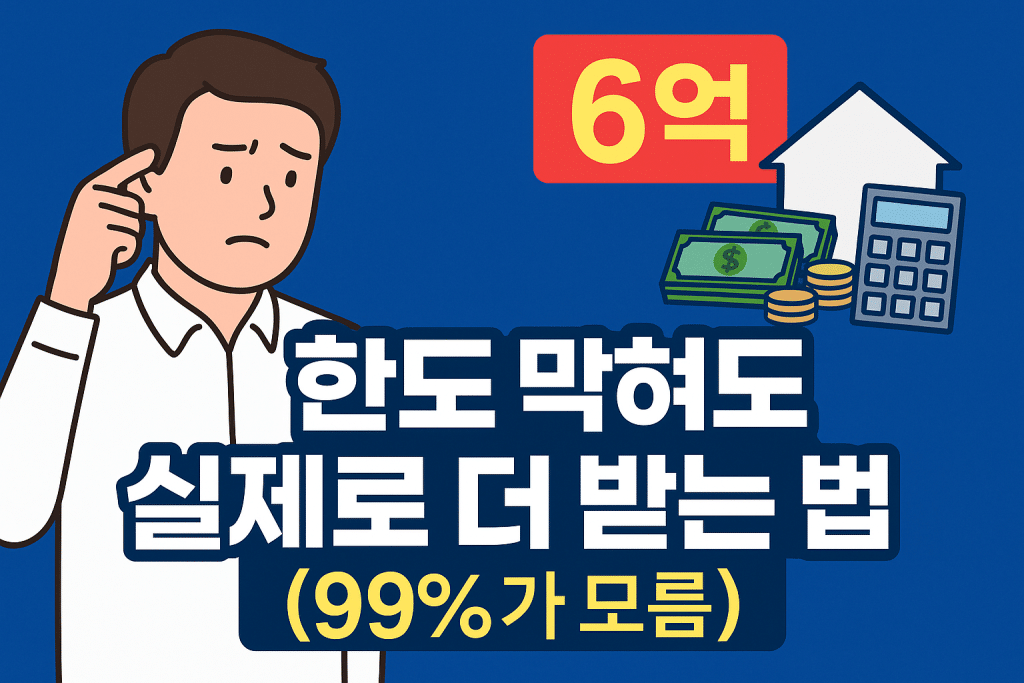 주택담보대출 한도 6억 초과 대출받는 방법